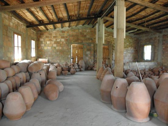 Next comes the creative process of making pottery of the simplest or most bizarre form
